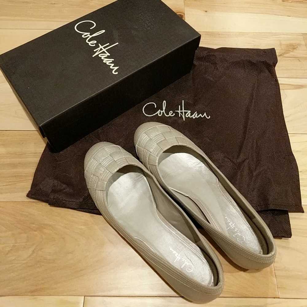 Cole Haan Nike Air Aidan Leather Ballet Flats